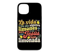 Custodia per iPhone 13 La Vida Me Dio Limones Pero Jesus Hizo Limonada Christian