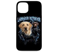 Custodia per iPhone 13 Labrador Retriever Vintage anni '90 Heavy Metal Style Dog Lover