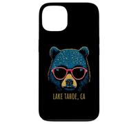 Custodia per iPhone 13 Lake Tahoe California Bear indossa occhiali da sole design