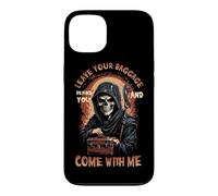 Custodia per iPhone 13 Lascia il tuo bagaglio dietro di te e vieni con me Grim Reaper