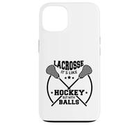 Custodia per iPhone 13 LAX Lacrosse Giocatore Hockey Con Palline CAPRA Lacrosse