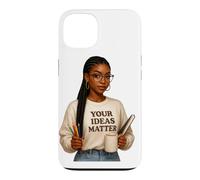 Custodia per iPhone 13 Le tue idee contano ispirazione positiva ti e ti amo.