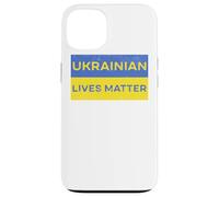 Custodia per iPhone 13 Le vite ucraine contano gratis Ucraina Libertà Pace Solidarietà