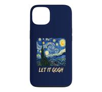 Custodia per iPhone 13 Let It Gogh Swirling Sky Night Art Amante Divertente gioco di parole Tee 6