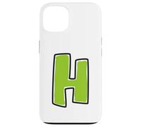 Custodia per iPhone 13 Lettera H alfabeto corrispondenza
