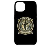 Custodia per iPhone 13 Lineman Brotherhood - Distintivo con scritta "Keep the Lights On"