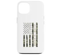 Custodia per iPhone 13 Lion's Roar Patriotic American Flag Camo Distressed