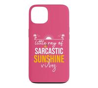 Custodia per iPhone 13 Little Ray of Sarcastic Sunshine Hello Summer Vibes Beach