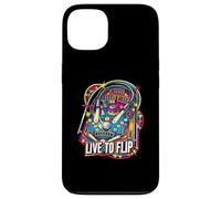 Custodia per iPhone 13 Live To Flip Pinball Machine Retro Arcade Gamer