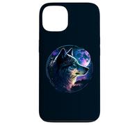 Custodia per iPhone 13 Lone Wolf Moon Howling Wolf Pack Head Wolves Howl