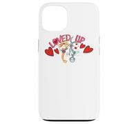 Custodia per iPhone 13 Looney Tunes Bugs and Lola Loved Up Valentine's Day