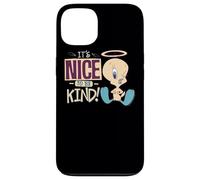 Custodia per iPhone 13 Looney Tunes Tweety Nice To Be Kind