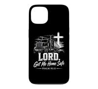 Custodia per iPhone 13 LORD, Get Me Home Safe - Psalm 91:11 Christian Trucker