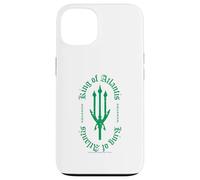 Custodia per iPhone 13 Lords of Atlantis Aquaman Tridente Circle Emblema
