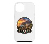 Custodia per iPhone 13 Loreto Tramonto Paesaggio Panoramico Vista Spiaggia