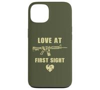 Custodia per iPhone 13 Love at First Sight - Men's Funny Sarcastic Gun Humor