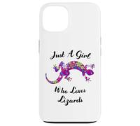Custodia per iPhone 13 Lucertola Just A Girl Who Loves Lizards Outfit Lizard Lover