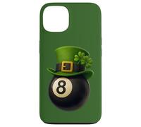 Custodia per iPhone 13 Lucky Eight 8 Ball Shirt with Shamrock and Four Leaf Clover