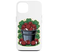 Custodia per iPhone 13 Lucky St. Patrick's Day Boxing Gloves Bucket Clover