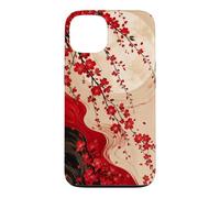 Custodia per iPhone 13 Luna Dietro I Fiori Di Ciliegio Cascata