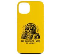 Custodia per iPhone 13 L'unico rumore di cui ho bisogno è Music Owl Lover