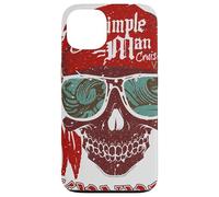 Custodia per iPhone 13 Lynyrd Skynyrd Skull Crossbones Simple Man Pirate Retro Rock