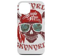 Custodia per iPhone 13 Lynyrd Skynyrd Skull Crossbones Simple Man Pirate Rock Retro