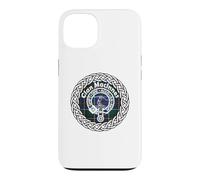 Custodia per iPhone 13 MacInnes cognome scozzese clan tartan stemma distintivo