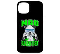 Custodia per iPhone 13 Mad Scientist Panda Bear, divertente animale, fanatico della scienza STEM