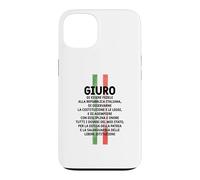 Custodia per iPhone 13 Maglia Celebrativa, Formula Giuramento Repubblica Italiana