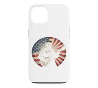 Custodia per iPhone 13 Maglietta Con Chitarra Abraham Lincoln Abe Lincoln Suona La