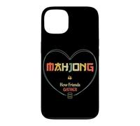 Custodia per iPhone 13 Mahjong è come gli amici raccolgono sociale gioco notte retrò