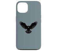 Custodia per iPhone 13 Majestic Raptor Black Silhouette Ali Diffusione Uccello Rapace