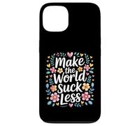 Custodia per iPhone 13 Make The World Suck Less Influenza della gentilezza -