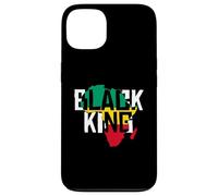 Custodia per iPhone 13 Mappa dell'Africa Royal Pride Black King