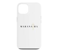Custodia per iPhone 13 Maranatha citazione greca vieni signore gesù
