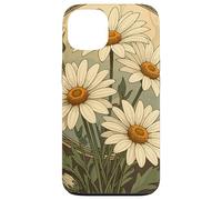 Custodia per iPhone 13 Margherita Art Nouveau Elegance Mese Nascita Fiore