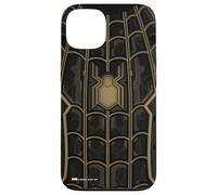 Custodia per iPhone 13 Marvel Spider-Man No Way Home Abito nero e oro