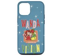 Custodia per iPhone 13 Marvel WandaVision Wanda & Vision Retro TV Artwork