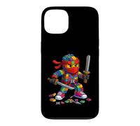 Custodia per iPhone 13 Master Builder Ninja Building Blocks Brick Builders Boys Kid