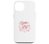 Custodia per iPhone 13 Medical Love Word - Tema MedTech Life per infermieri