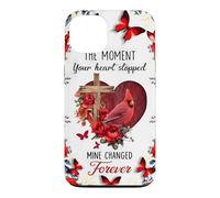 Custodia per iPhone 13 Memorial Cardinal Il momento in cui il tuo cuore si è fermato per sempre Arte