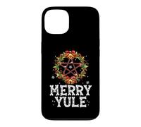 Custodia per iPhone 13 Merry Yule - Winter Solstice - Holly Pentagram - Gift