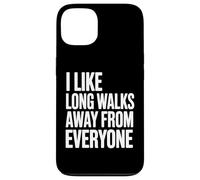 Custodia per iPhone 13 Mi piacciono le lunghe passeggiate lontano da tutti Divertente introverso