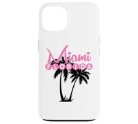 Custodia per iPhone 13 Miami Florida Stati Uniti Retro Palme