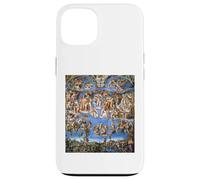 Custodia per iPhone 13 Michelangelo Ultimo Giudizio Affresco 1536-1541 Opera d'arte