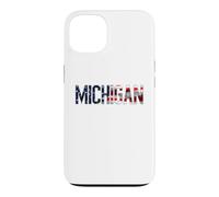 Custodia per iPhone 13 Michigan 4 luglio bandiera americana