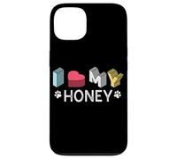 Custodia per iPhone 13 Miele personalizzato Dog Name Honey Pet Lover