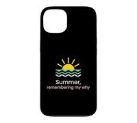 Custodia per iPhone 13 Mindfulness Summer Ricordando il mio perché Meditazione Yoga