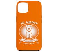 Custodia per iPhone 13 Miniature Schnauzer My Dog is My Shadow Funny Pet Dog Lover